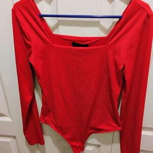 House of Harlow 1960 Red Bodysuit